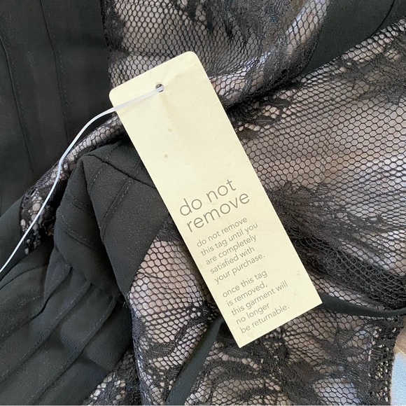 NWT Ann Taylor Loft Black Lace Cocktail Dress - Picture 6 of 6